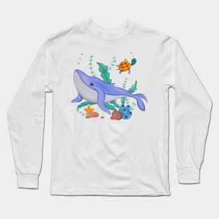 Whale in the ocean Long Sleeve T-Shirt